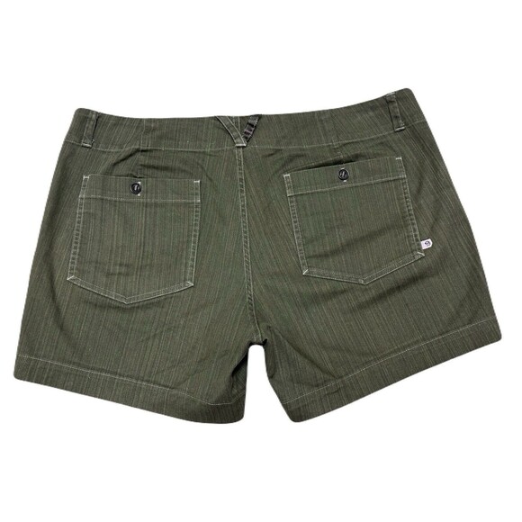 Mountain Hardware Womens Outdoor Redwood Camp Short Size 12 Army Green 5" Inseam - Picture 4 of 6